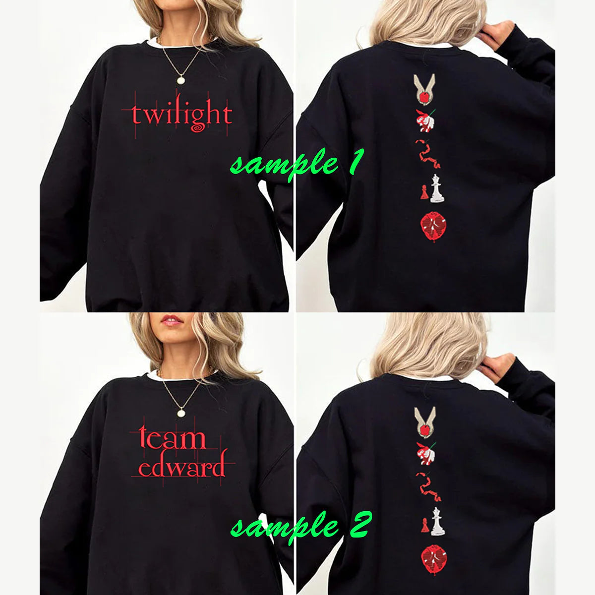 Twilight Embroidered Sweatshirt | Book Cover Aesthetic Crewneck | Twilight Saga | Edward Cullen Vampire Bookish Merch