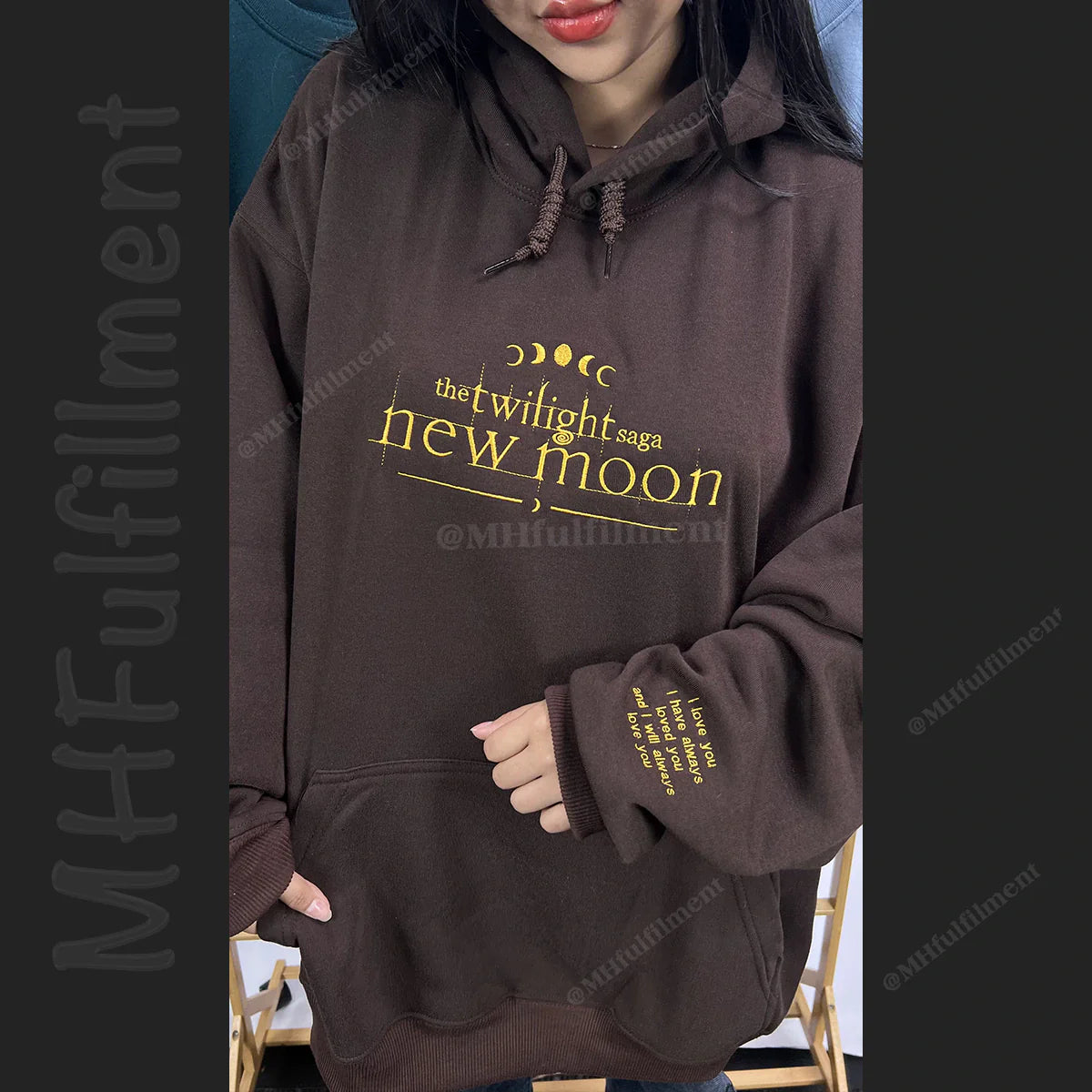 Twilight Embroidered Sweatshirt - Edward Cullen, Twilight Saga, New Moon, Eclipse, Breaking Dawn, Bookish Merch, Twilight Merch