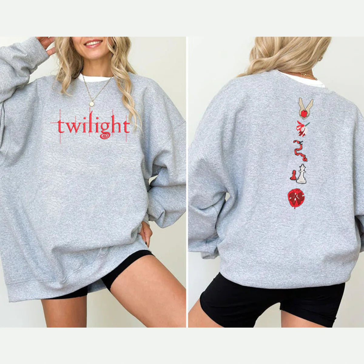 Twilight Embroidered Sweatshirt | Book Cover Aesthetic Crewneck | Twilight Saga | Edward Cullen Vampire Bookish Merch