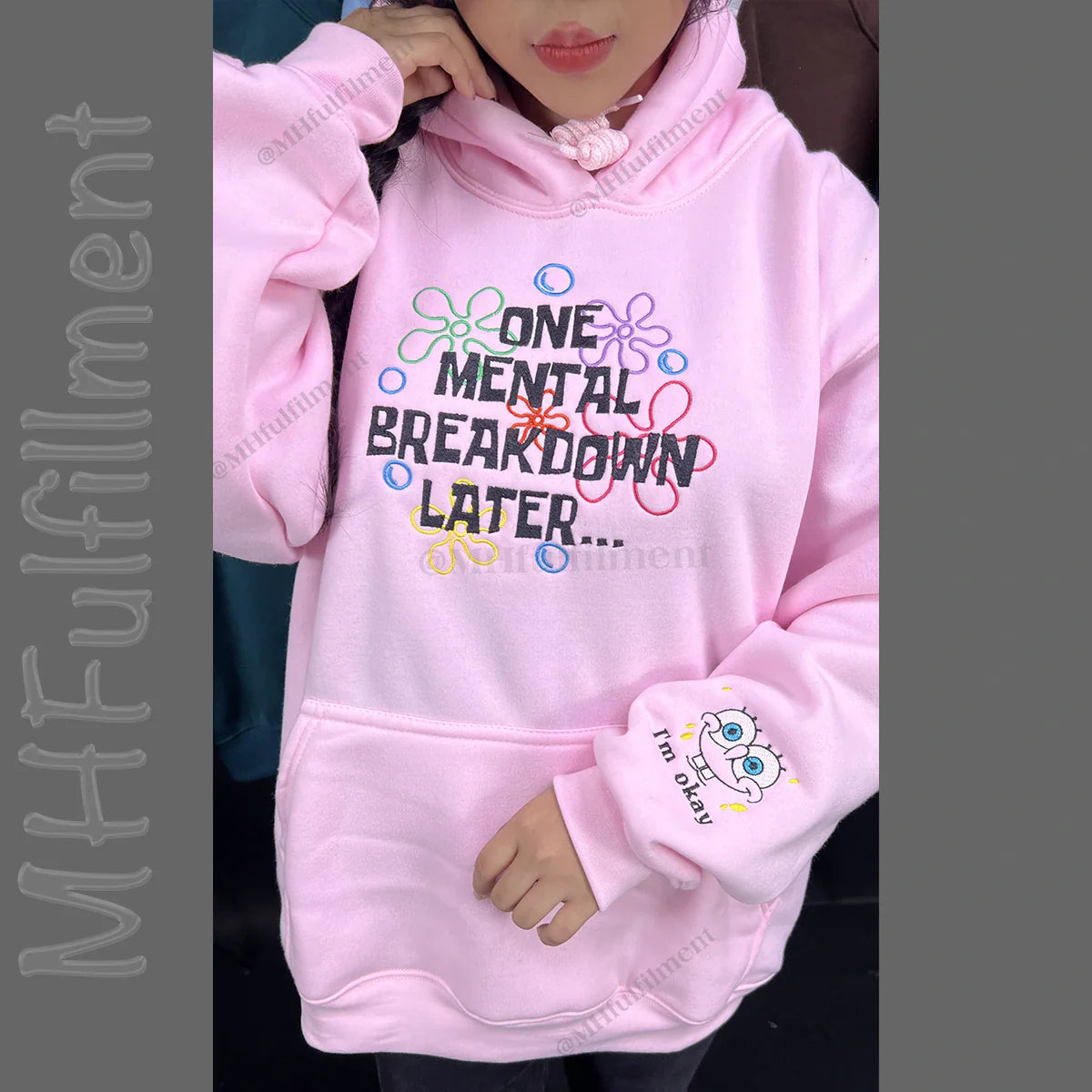 One Mental Breakdown Later Embroidered Sweatshirt – Funny Y2K Mental Health Crewneck – Anxiety Sweatshirt – Therapist Gift – Unisex Embroidered Pullover