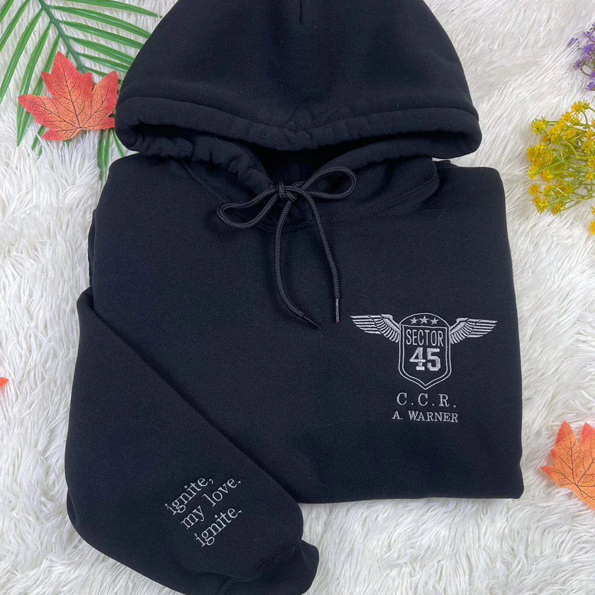 The Shatter Me Crewneck | Custom Embroidered Kishimoto Sector 45 Uniform Sweatshirt | Hell Is Empty Shirt | A Warner Sweatshirt | Book Lover Apparel